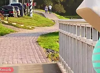 Jeny Smith in Transparent Dress Flashing