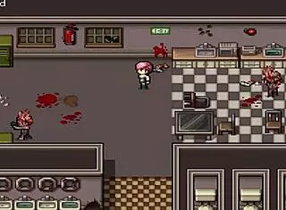 Hentai game featuring bathroom creampie and blowjob