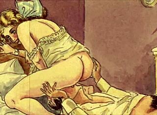 Hey, schon mal solche vintage erotischen Zeichnungen gesehen wie diese old-school Anime-Sketches?