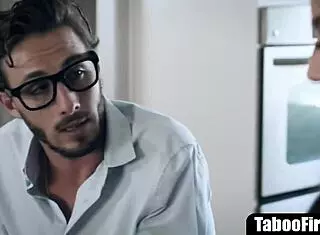 Hot office clerk bent over for rough deepthroat and pussy fucking