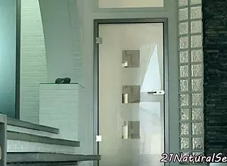 Petite beauty rides cock cowgirl on floor 😍🍆