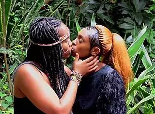 college black babes hang out on the kitchen counter