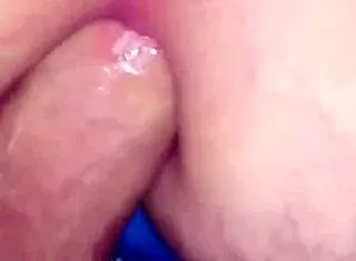 Shaved gay ass pounded deep with closeup anal creampie in missionary  