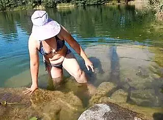 Hairy Wife Enjoys Outdoor Time