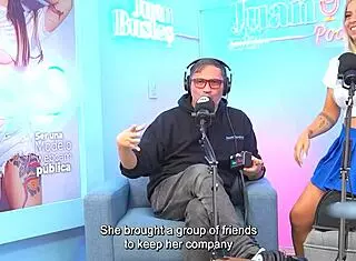 Annie Marin Sexy Blonde Fucks Friend On Juan Bustos Podcast With Huge Tits