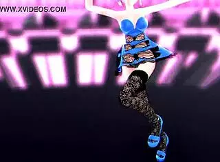 this anime with hatsune miku is super cool and exciting