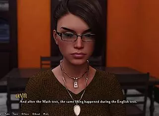 In Being a DIK 143, cute curvy brunette in outfit sucks cock and gets bukkake on tits