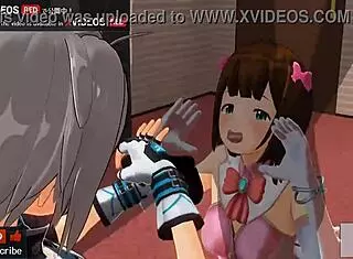 Uncensored Idol Threesome in 3D Anime with ASMR Voices