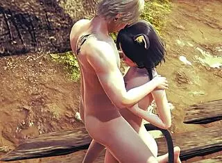 Kitty Unleashes Futanari Cumshot in Uncensored Hentai