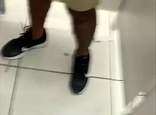 Tall Stud With Big Black Cock Spotted in Gym Changing Room