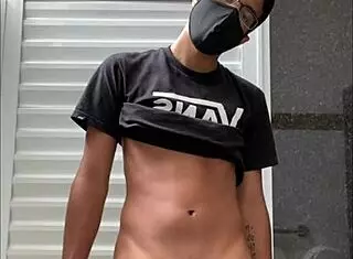 Tall Stud With Big Black Cock Spotted in Gym Changing Room