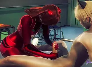 Asuka Femboy Swallows Cum In Sissy Japanese Anime Porn