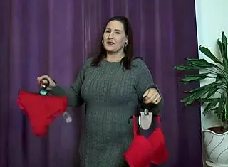 Lingerie shopping with step-son nicholas leads to tits and orgasm