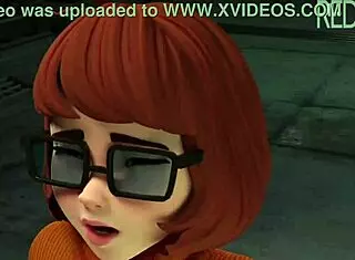 velma from scooby-doo gets naughty in 3d hentai by redmoa 😏