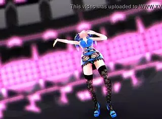 this anime with hatsune miku is super cool and exciting