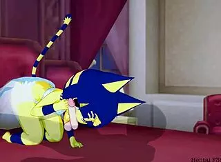 ankha rides nice cock in bedroom 😏 creampie pov