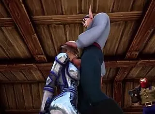 warcraft parody scene in the throne room