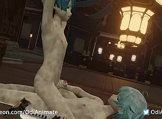 Xingqiu x Chongyun in gay anal sex