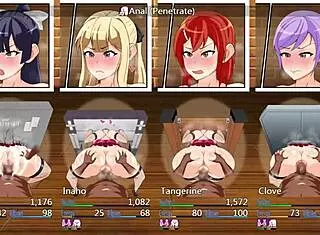 Detailed gameplay of professional school in hentai anime cartoon game from USA.