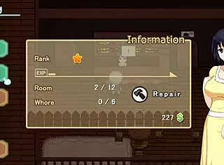 Run western whore house in sexy outfits at hotel.