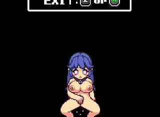 Black Labyrinth Gallery with Futanari Creampie