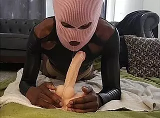 intense throat action in gay video