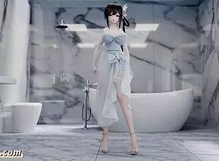 Zhenhai's Seductive Nude Dance In 3D Azur Lane