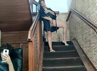 I spied my stepbrother masturbating and he fucked me like a whore.