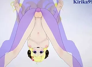 Shirakami fubuki fucks tsunomaki watame intensely.