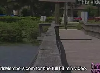 Sophia Displays Her Amazing Big Tits and Hairless Shaved Pussy While Fingering in the Pool