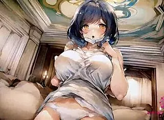 Cute College Student Sucks Cock Until Cum In Mouth In AI Porn