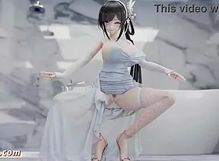 Zhenhai's Seductive Nude Dance In 3D Azur Lane