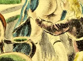 vintage erotic comic illustration