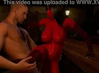 succubus with big tits sneaks up at night