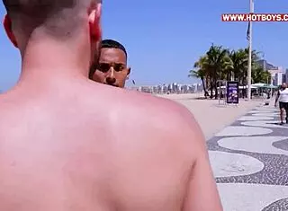 Young Cariocas Rawly Fuck Russian Tourist's Ass in Group