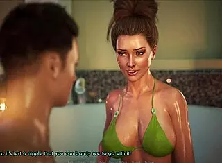 Wife and Mother-in-Law Relax in Game Setting