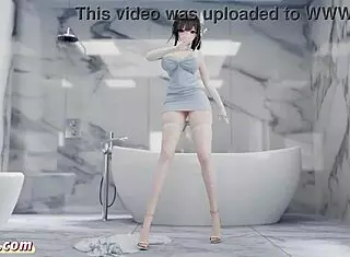 Zhenhai's Seductive Nude Dance In 3D Azur Lane