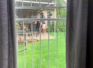 I saw my neighbors fucking in the backyard