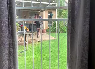 I saw my neighbors fucking in the backyard