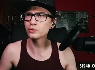 Gabbie Carter With Big Natural Tits And Tattoos Masturbates To Stepbrother On Webcam