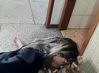 I spied my stepbrother masturbating and he fucked me like a whore.