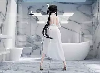 Zhenhai's Seductive Nude Dance In 3D Azur Lane