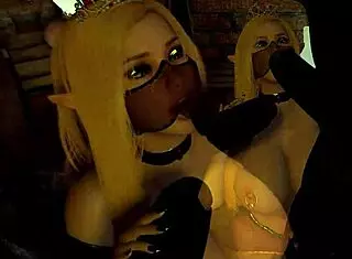 fallen princess gets gangbanged in bdsm fantasy