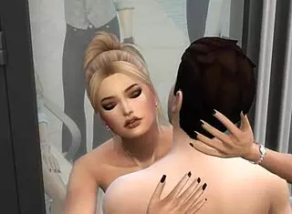 The Sims 4 office explodes with outdoor music and rough group fun