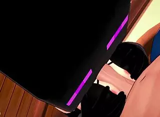 Girlfriend Uses Enderman Mask for Uncensored Hentai 3D Gameplay