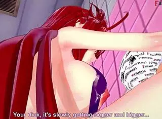 Rias Gremory SEDUCES in the bathroom bikini, leading to wild sex in HS DXD NTR madness 4
