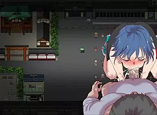 In this hentai anime game, she redeems her free fuck ticket.