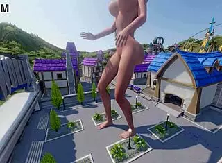 mercy outgrows her outfit in blizzard world, so kinky!