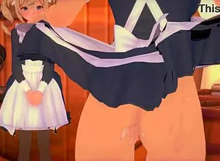 maids jean from genshin impact in 3some hentai group fun