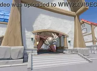 mercy outgrows her outfit in blizzard world, so kinky!